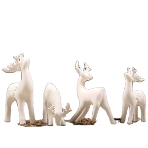 Accessori Decorativi Artigianali Regali di Nozze Ornamenti di Cervi in Ceramica Stile Nordico Semplice e Moderno Arredamento Creativo per Soggiorno - Product Image 4