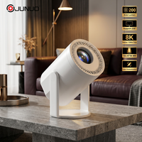 Projecteur LED intelligent portable JUNUO TURN1 4K Android 14 200 ANSI à courte focale pour usage domestique et cinéma maison