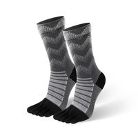 Chaussettes de randonnée d'hiver à cinq orteils respirantes personnalisées de haute qualité Chaussettes en laine mérinos pour sports de plein air