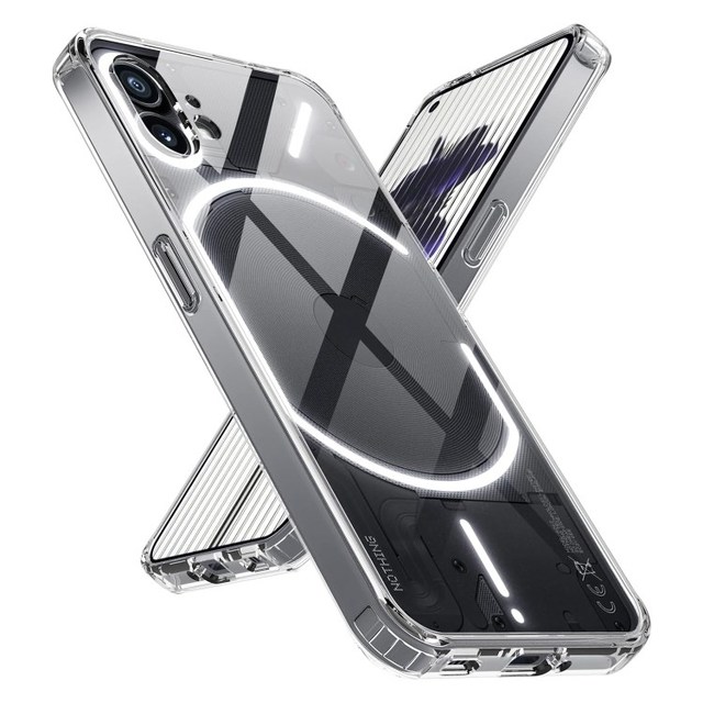Transparent Mobile Phone Case for Nothing Phone 2 Anti Drop Shockproof TPU PC Slim Hybrid Cover