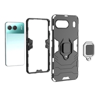 Étui de téléphone pour OnePlus Nord 4 5G Global avec support magnétique en PC + TPU