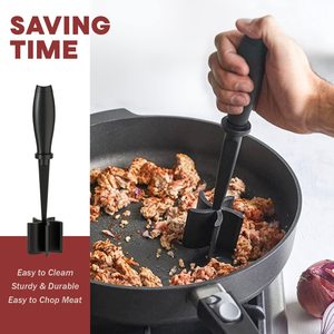 Picadora de Carne y Herramienta para Hamburguesas - Triturador de Carne Moída Premium Resistente al Calor, Acabador de Carne ABS, Triturador Manual de Alimentos - Product Image 4