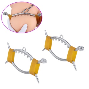 Pinza de pecho metálica en forma de serpiente con pinchos de presión y banda de goma, para SM de dolor suave y diversión en el pecho femenino, juguetes sexuales para adultos al por mayor - Product Image 1