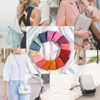 Violettfarbene sortierte Schmucktasche aus Wildleder für Schmuck Geschenktaschen Schleppgeschenk kleingewerbe individuelles Logo bedruckt