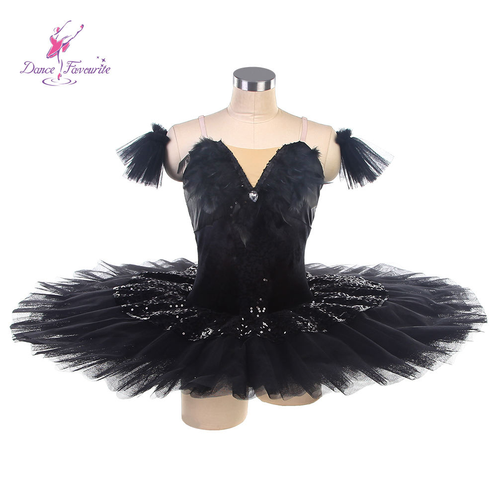 Disfraz de Cisne Negro para Ballet Elegante Vestido de Tutú para