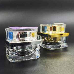 Vasetto Cosmetico Vuoto in Plastica Acrilica Personalizzato 15g 30g 50g, Contenitore di Lusso per Cura del Corpo e del Viso in Colore Oro e <span class=keywords><strong>Argento</strong></span> - Product Image 5