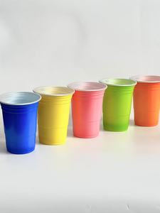 16oz tùy chỉnh cốc nhựa dày PP tái sử dụng bia Pong bên cốc hai màu trò chơi cốc dùng một lần bên cung cấp Bộ dụng cụ - Product Image 6
