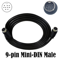 D3725 1m langes Mini-DIN 8-Pin-Stecker auf DIN 8-Pin-Stecker Audiokabel