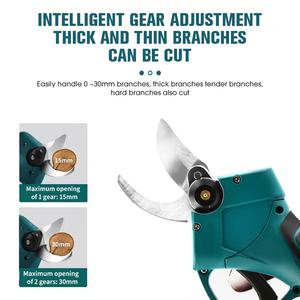 Portable petite lumière portable électrique verger sécateur sans fil 25mm sans brosse électrique branche ciseaux Cutter puissance arbre cisailles - Product Image 6