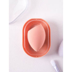 Hydrophilic Blending Puff <b>Makeup</b> Sponge Soft Comfortable Waterdrop Egg Shape Triangle Pattern Facial Tool Washable Packaged <b>Box</b> - Product Image 1