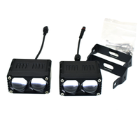 Lampu Kabut Mini LED Dual Color Senlo X2 Plus untuk Sepeda Motor, Lampu Depan, Lampu Sorot LED Tambahan untuk Mobil dan Sepeda Motor