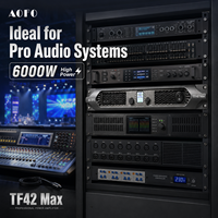 Amplificateur de puissance numérique professionnel 2 canaux 4200W 6000W pour DJ, 8 ohms, haute puissance, audio haute résolution en métal pour caissons de basses et enceintes