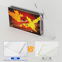 Étui de protection en acrylique pour cartes à collectionner UPC Team Rocket's Moltres EX, étui en acrylique 5+8mm magnétique avec couvercles magnétiques