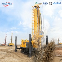 Foreuse de puits d'eau et de roche montée sur chenilles en acier, diesel, 100m, 150m, 200m, 300m, 500m, 600m, prix usine