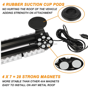 Tự động hệ thống chiếu sáng Xe tải 54W hổ phách bốn bên cố vấn giao thông nhấp nháy khẩn cấp đèn flash thanh ánh sáng Xe Cảnh Báo thanh ánh sáng - Product Image 5