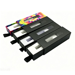 Custom Logo Packaging Black Rigid Box Custom Child Proof sliding draw box Packaging - Product Image 1