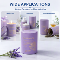 Tube en carton rigide haut de gamme pour cosmétiques, gaufré, pour présentation et stockage de produits de marque, avec pelliculage mat, fournisseur en gros