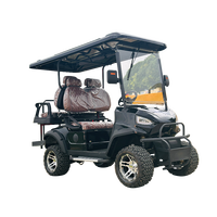 Voiturette de golf électrique miniature 4 places 4 roues de haute qualité et économique pour adultes, 60V, 35 km/h, autonomie de 90 km, batterie sans entretien, tout-terrain