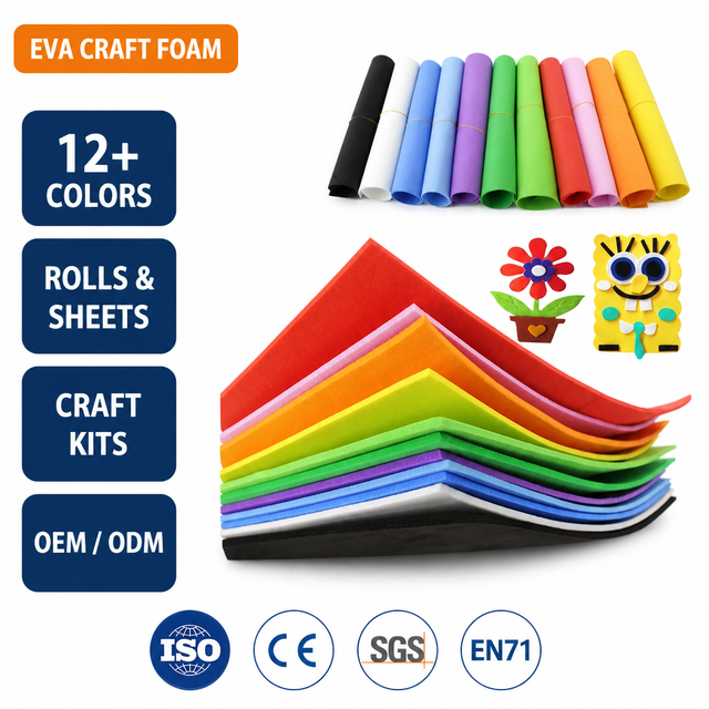 1mm 2mm 3mm 4mm Eco Friendly Soft EVA Foam Sheets/Rolls