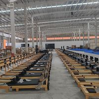 Machine de Pilates Reformer pliable en bois de haute qualité et durable avec boîte de rangement – Équipement de Pilates pliable en bois