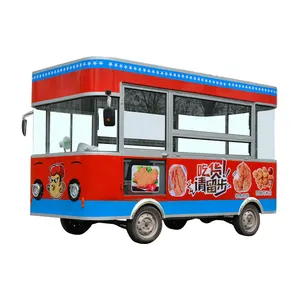 Su misura ristorazione mobile camion da pranzo carrello auto cibo rimorchio per l'europa fornitori hotdog