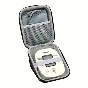 <span class=keywords><strong>Monitor</strong></span> de presión arterial de carcasa dura personalizado para la parte superior del brazo ajustable <span class=keywords><strong>BP</strong></span> Cuff Carrying Eva Case Hard Protective Storage Box Bag - Product Image 1