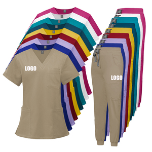 Ensembles d'uniformes de gommage de haute qualité colorés hommes et femmes costumes de gommage médical unisexe vente en gros soins infirmiers gommages livraison par l'usine - Product Image 1