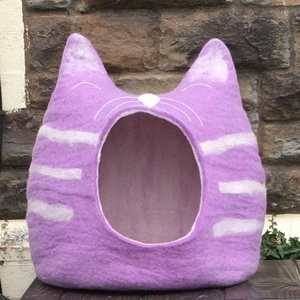 Hochwertige, Handgefertigte, Faltbare Katzenhöhlen aus Filz und Wolle – Umweltfreundliche, Individuelle Höhlenbetten für den Innenbereich - Product Image 6