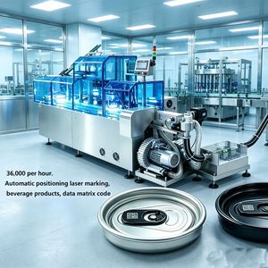 เครื่องเข้ารหัสไฟเบอร์เลเซอร์แบบ Dual Galvo สำหรับกระป๋อง  ความเร็วสูง พร้อมระบบจัดตำแหน่งด้วยระบบวิชั่น - Product Image 5