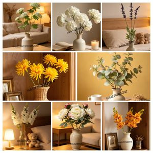 <span class=keywords><strong>Planta</strong></span> Artificial <span class=keywords><strong>de</strong></span> Hierba en Maceta Pequeña con Flor <span class=keywords><strong>de</strong></span> Lila Blanca Artificial Realista, con Maceta <span class=keywords><strong>de</strong></span> Papel Maché para Decoración <span class=keywords><strong>de</strong></span> Interiores <span class=keywords><strong>de</strong></span> Cocina <span class=keywords><strong>y</strong></span> Escritorio - Product Image 4
