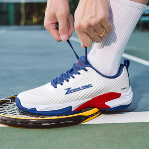 Conception <span class=keywords><strong>de</strong></span> maille <span class=keywords><strong>de</strong></span> chaussures <span class=keywords><strong>de</strong></span> padel <span class=keywords><strong>de</strong></span> tennis et <span class=keywords><strong>de</strong></span> pickleball blanches <span class=keywords><strong>de</strong></span> qualité professionnelle avec logo <span class=keywords><strong>personnalisable</strong></span> d'OEM <span class=keywords><strong>de</strong></span> caractéristique d'absorption des chocs - Product Image 6