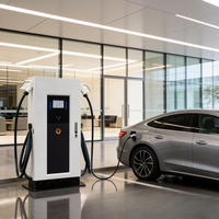 Estación de Carga Comercial para Vehículos Eléctricos 60kW CCS2 Gun OCPP 1.6J, Solución de Estacionamiento para Flotas con Conector Dual Independiente Jinghu TA-DC-DD 60-B