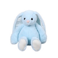 Cadeau promotionnel de mode pour festival, Poupée lapin de Pâques de luxe populaire à sublimation vierge, Jouet en peluche lapin personnalisable DIY avec vêtements et longues oreilles
