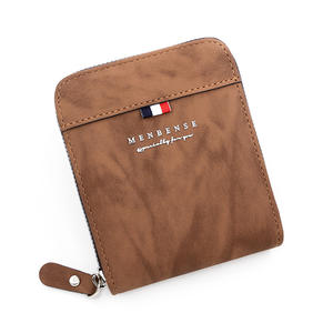 Vente directe du fabricant portefeuille pour hommes sac court à fermeture éclair avec pince pour <span class=keywords><strong>carte</strong></span> de crédit de grande capacité sac à main - Product Image 4