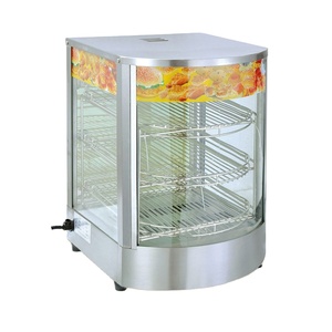 Vitrina para Tartas de Huevo, Vidrio Templado, Acero Inoxidable 304, Exhibidor de Alimentos con Calefacción para Panadería - Product Image 1
