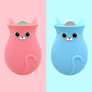 Cute Cat Shape Portable <strong>Microwave</strong> <strong>Heating</strong> Bottle Massage Silicone Hot Water <strong>Bag</strong> - Product Image 2