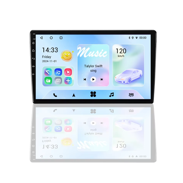 9" Android Car Player 2+32G Universal Car Radio Touch Screen Head Unit with BT/Steering Control Built-in GPS RGB