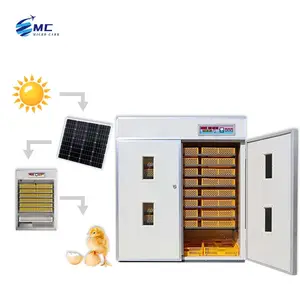 Máquina para incubar huevos 64 500, incubadora de huevos de gallina solar y incubadora con paneles