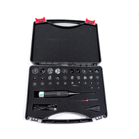 Kit d'alignement de viseur laser rouge et vert auto-zérifiant rechargeable par USB avec 32 adaptateurs multiples