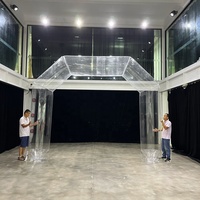 Arco Inflable Transparente de Primera Calidad con Temática Veraniega, Arco Publicitario Duradero, Arco Inflable para Eventos con Soplador