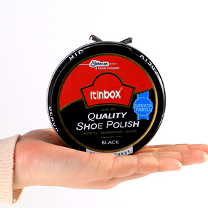 Contenedor de lata de pulido para calzado, logo personalizado en relieve, redondo, de metal - Product Image 4