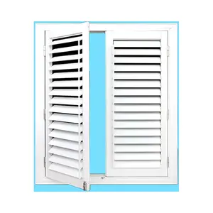 Outside Material Window Aluminum Exterior Storm Protection Shutter Aluminum Wall Louvers