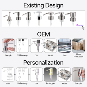 Nhà máy tùy chỉnh màu đen không xà phòng Dispenser ABS Lotion bơm thép kết thúc với Dispenser Lotion bơm cho món ăn rửa - Product Image 3