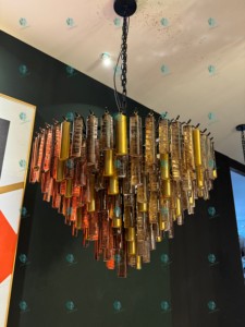 <span class=keywords><strong>Lustre</strong></span> italien <span class=keywords><strong>vintage</strong></span> en verre de <span class=keywords><strong>Murano</strong></span> et laiton, réglable en hauteur, pour villa, salon, luminaire suspendu de luxe - Product Image 2
