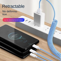 Câble de charge rapide USB 3 en 1 100W câble de charge tressé universel pour IPhone Samsung Xiaomi Oneplus câble de chargeur de voiture