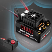 Hobbywing QUICRUN WP 10BL120 G2 120A Contrôleur de vitesse ESC étanche sans balais en plastique 2-4S Lipo pour voiture 1/10 RC