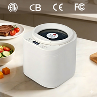 Machine à compostage intelligente 3L, composteur électrique pour cuisine, recyclage intelligent des déchets sans odeur avec filtre à charbon et seaux