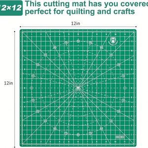 12" X 12" Carré 360. Tapis de découpe rotatif auto-cicatrisant avec mécanisme de verrouillage innovant pour le quilting et la couture - Product Image 2
