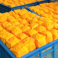 Vente en gros : Jouet anti-stress géant en TPR à remontée lente, cube à presser en forme de fromage, 12 cm, jouet souple géant en forme de fromage