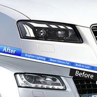 Ensemble de phares LED KGKB pour Audi A5 S5 B8 2008-2011, mise à niveau style RS, lentille de projecteur 6000K, clignotant séquentiel, Plug & Play